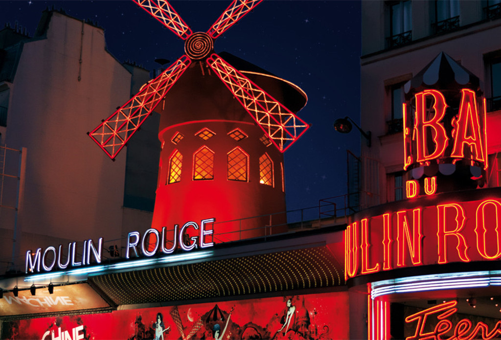 巴黎红磨坊moulin rouge歌舞表演 晚宴